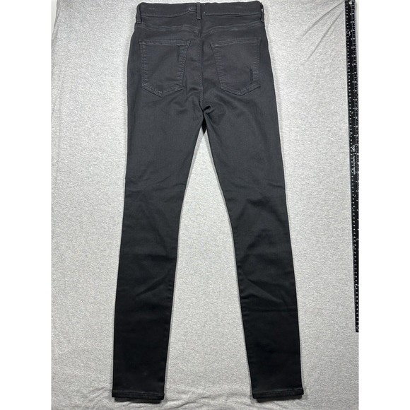Agolde Sophie High Rise Skinny Jeans in Black Moonstruck Distressed Size 30 - Picture 5 of 7